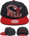 Mitchell & Ness Chicago Bulls Crooked Path Snapback Hat