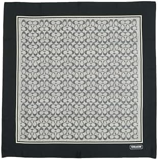 Coach Vintage Signature C Printed Silk Square Scarf - Image 3