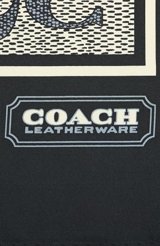 Coach Vintage Signature C Printed Silk Square Scarf - Image 4