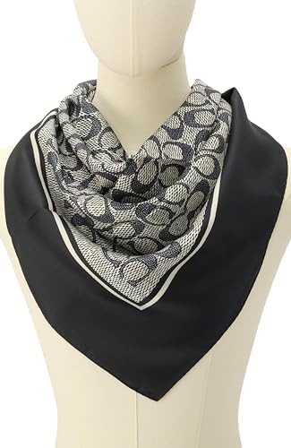 Coach Vintage Signature C Printed Silk Square Scarf - Image 5