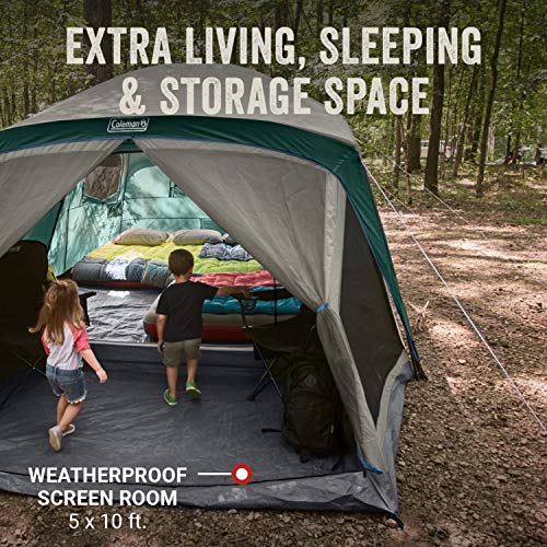 Coleman 12-Person Weatherproof Camping Tent with Porch - Image 3