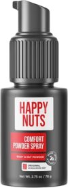 HAPPY NUTS Comfort Powder Spray: Anti Chafing Deodorant, 2.75 Oz