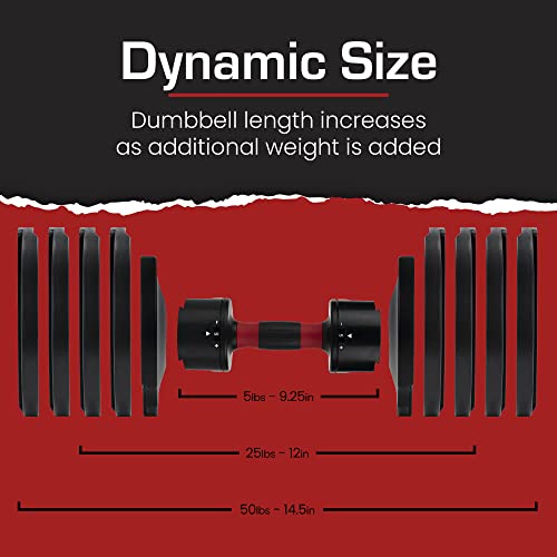 CORE FITNESS Adjustable Space Saver Dumbbell Weight Set - Image 4