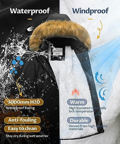 CREATMO US Long Winter Coat Thicken Parka Coat - Image 4