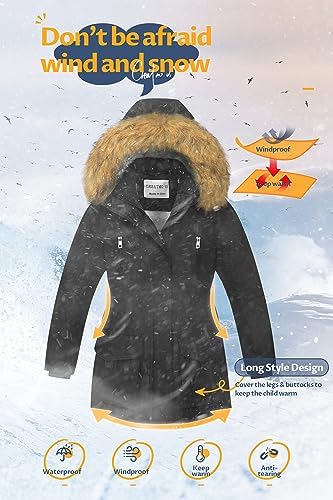 CREATMO US Long Winter Coat Thicken Parka Coat - Image 5