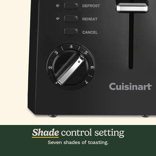 Cuisinart 2-Slice Compact Plastic Toaster, Black - Image 2