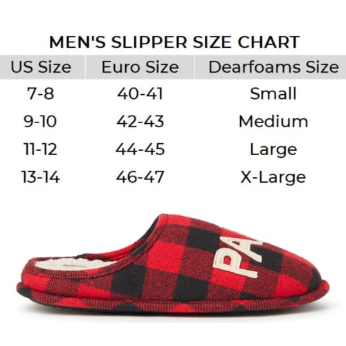 Dearfoams papa Bears Buffalo Check Scuff Slippers - Image 5