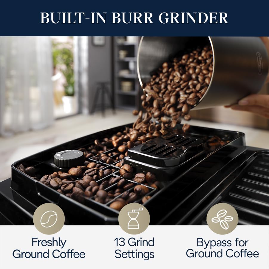 De'Longhi Automatic Espresso Machine with Manual Frother - Image 4
