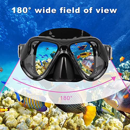 DIPUKI Adult Snorkel Mask Set with Dry Snorkel - Image 3