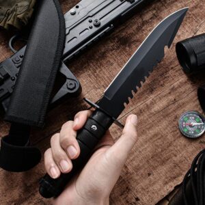 DOOM BLADE 11.1-inch Fixed Blade Survival Knife with Sheath