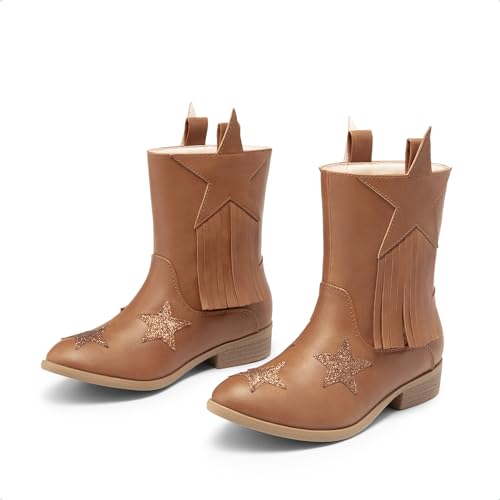 DREAM PAIRS Cowgirl Western Mid Calf Tassel Boots - Image 3