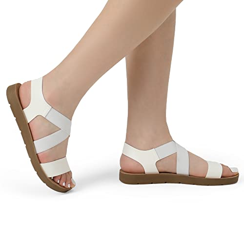 DREAM PAIRS Women's Open Toe Elastic Ankle Sandals - Image 5