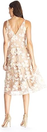 Dress the Population Elisa Sleeveless Plunge Neckline Midi Dress - Image 3