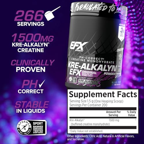 EFX Sports Blue Frost Kre-Alkalyn Powder - Image 2