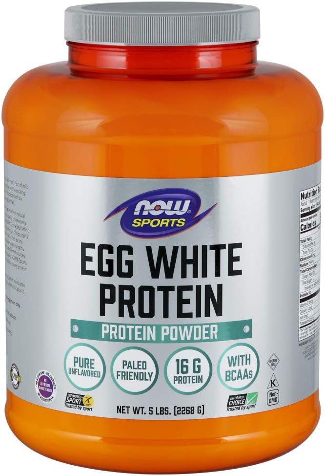 NOW Egg White Protein Unflavored Powder