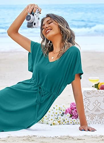 Ekouaer Coverup Short Sleeve Beach Dress - Image 2
