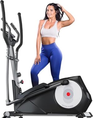 ANCHEER Elliptical Machine with 22 Resistance Levels