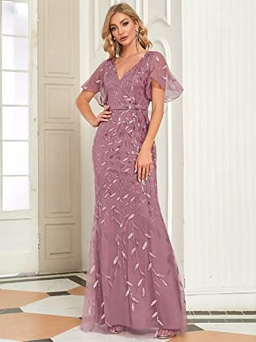 Ever-Pretty Sequin Embroidery Dress - Image 4