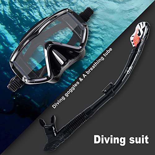 EXP VISION Adult Snorkel Set with Anti-Fog Mask - Image 4