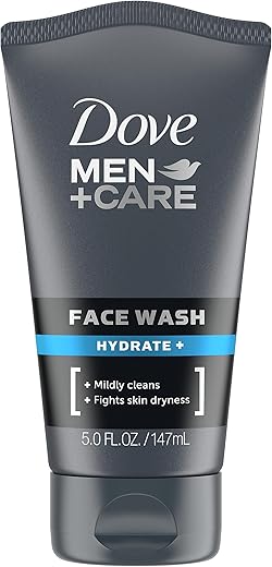 DOVE MEN + CARE Face Wash Hydrate Plus, 5 Fl Oz