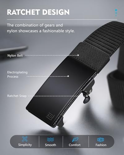 FAIRWIN Men's Ratchet Web Belt - Image 2