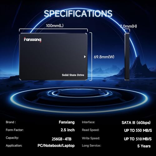 fanxiang 512GB SATA III 2.5'' SSD - Image 3