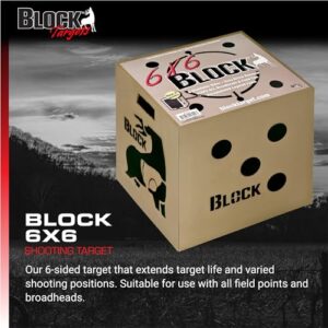 Field Logic 6-Sided Polyfusion Archery Target, Black