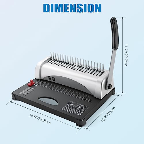 FLK Tech Comb Binding Machine with 100 Spines - Image 2