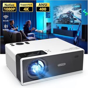 FUDONI 4K WiFi Bluetooth Portable Projector