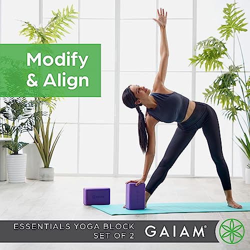 Gaiam Set of 2 Non-Slip Yoga Blocks - Image 2