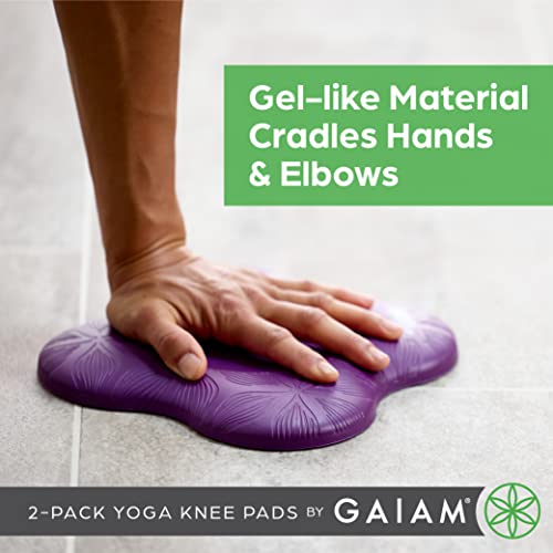 Gaiam Yoga Knee Pads Set - Cushions Knees & Elbows - Image 3
