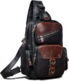 Genuine Leather Sling Backpack