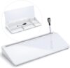 Varhomax Glass Desk Whiteboard with Storage