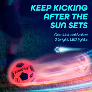 GlowCity LED Light Up Glow Soccer Ball