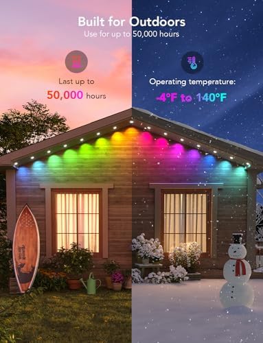 Govee Smart RGBIC Waterproof Outdoor Lights, 100ft - Image 4