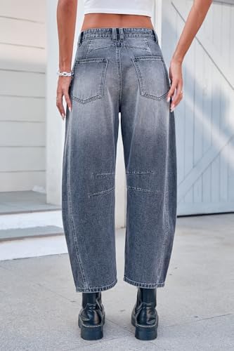 GREAIDEA Mid Rise Barrel Jeans - Image 2