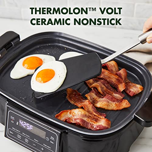 GreenPan 6.5QT Multi-Cooker Skillet Grill & Slow Cooker - Image 2