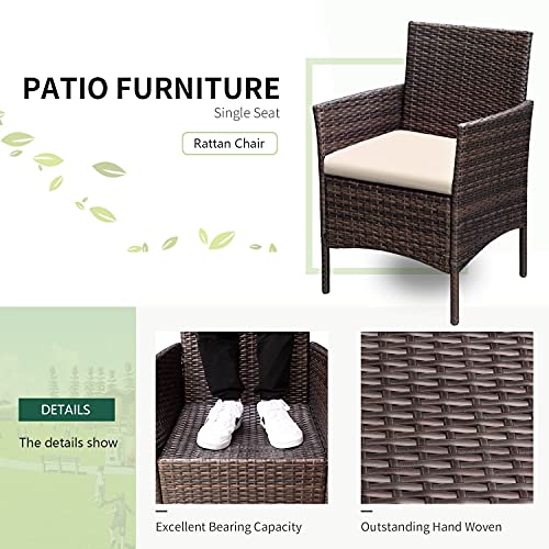 Greesum 3-Piece Outdoor Wicker Furniture Set - Image 4