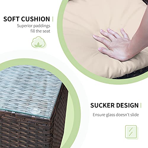 Greesum 3-Piece Outdoor Wicker Furniture Set - Image 5