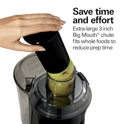 Hamilton Beach Big Mouth 800W Centrifugal Juicer, Black - Image 3