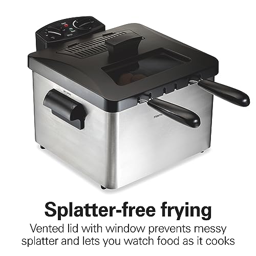 Hamilton Beach Triple Basket Electric Deep Fryer, 4.7 Quarts - Image 3