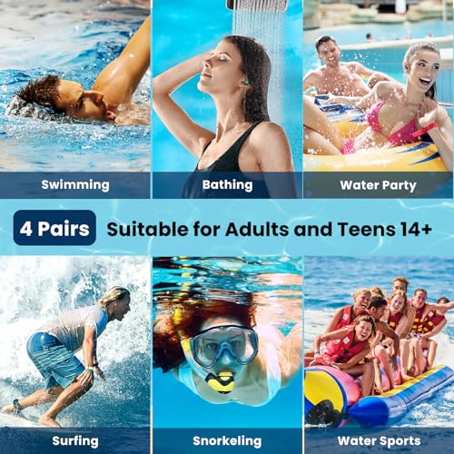 HIGAHY Waterproof Reusable Silicone Swimming Ear Plugs - Image 4