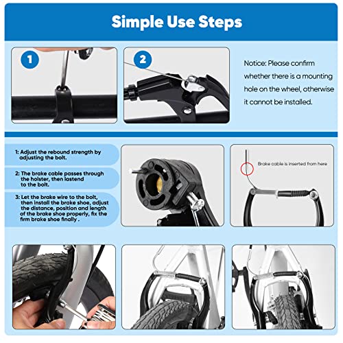 Hmseng Complete Universal MTB Bike Brake Set - Image 5