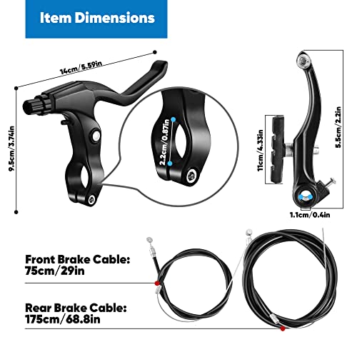 Hmseng Complete Universal MTB Bike Brake Set - Image 2