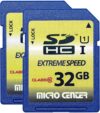 INLAND 32GB SDHC Class 10 Memory Card (2 Pack)