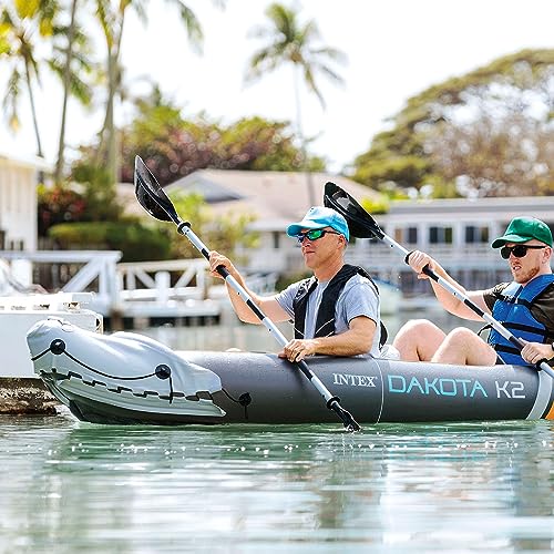Intex 2 Person Inflatable Kayak with Accessories - Image 4