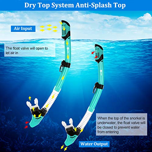 JARDIN Dry Snorkel Set with Panoramic Mask - Image 3