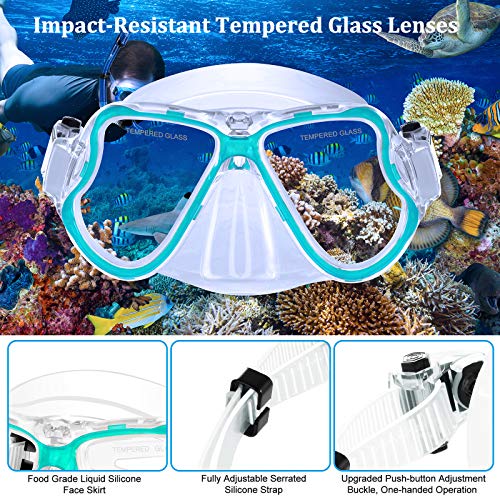 JARDIN Dry Snorkel Set with Panoramic Mask - Image 4