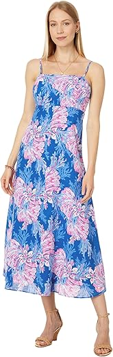 Lilly Pulitzer Jorgian Linen Midi Dress