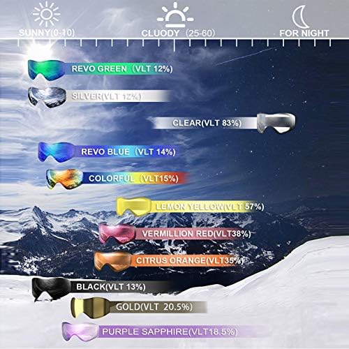 JULI Eyewear Ski & Snowboard Goggles for Adults - Image 3